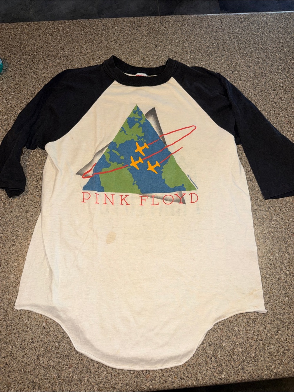 Pink Floyd 1987 Tour Raglan Tee